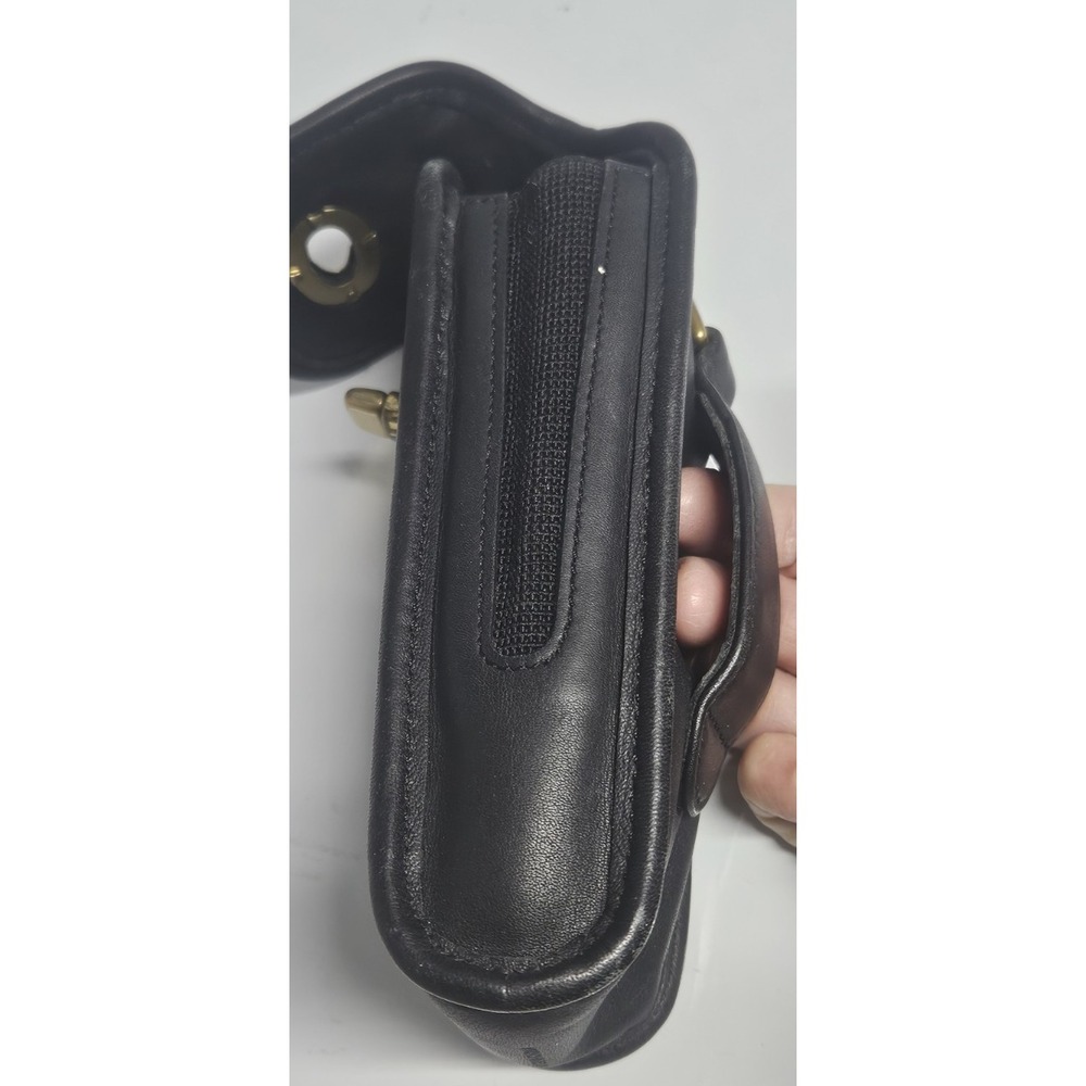 Vintage Coach Legacy black turnlock belt cell phone bag leather upper - Picture 5 of 7